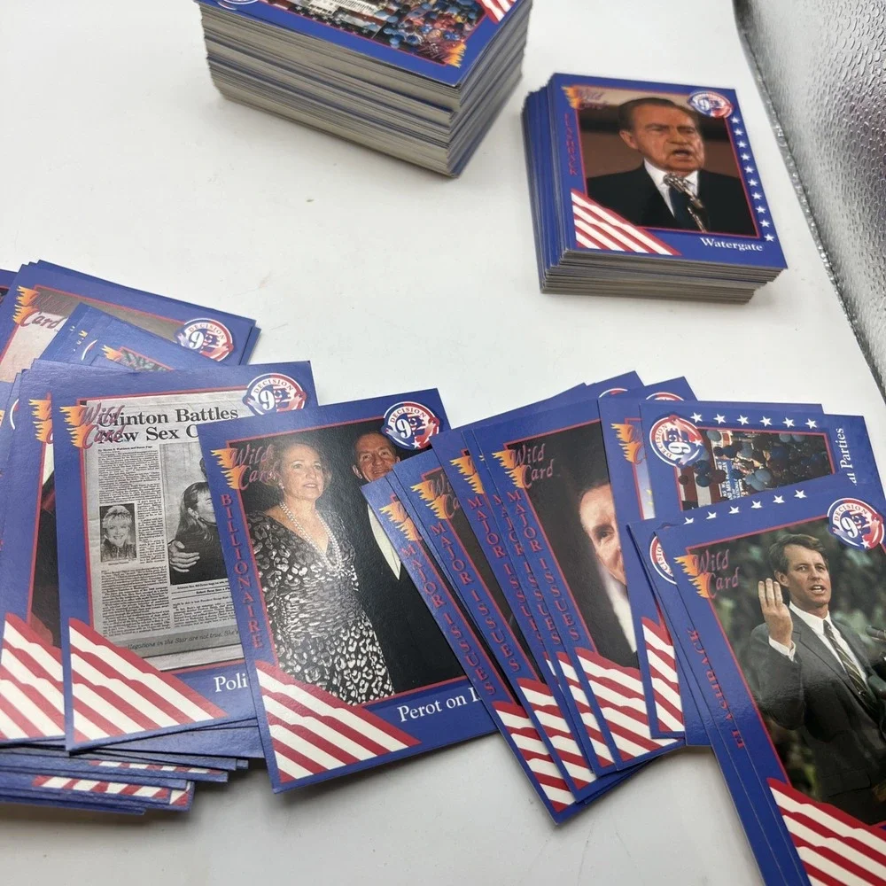 1992 Wild Card Decision '92 Political Trading Cards Huge Lot of 242 Clinton Bush